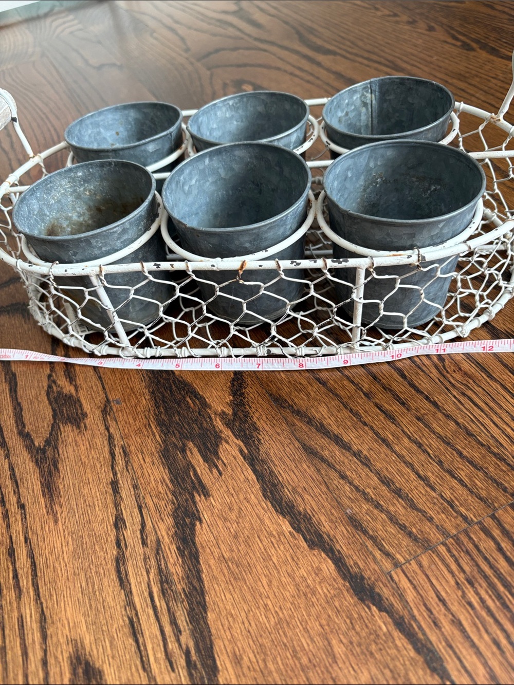 Vintage Rustic French Farmhouse
Wire Handled Basket